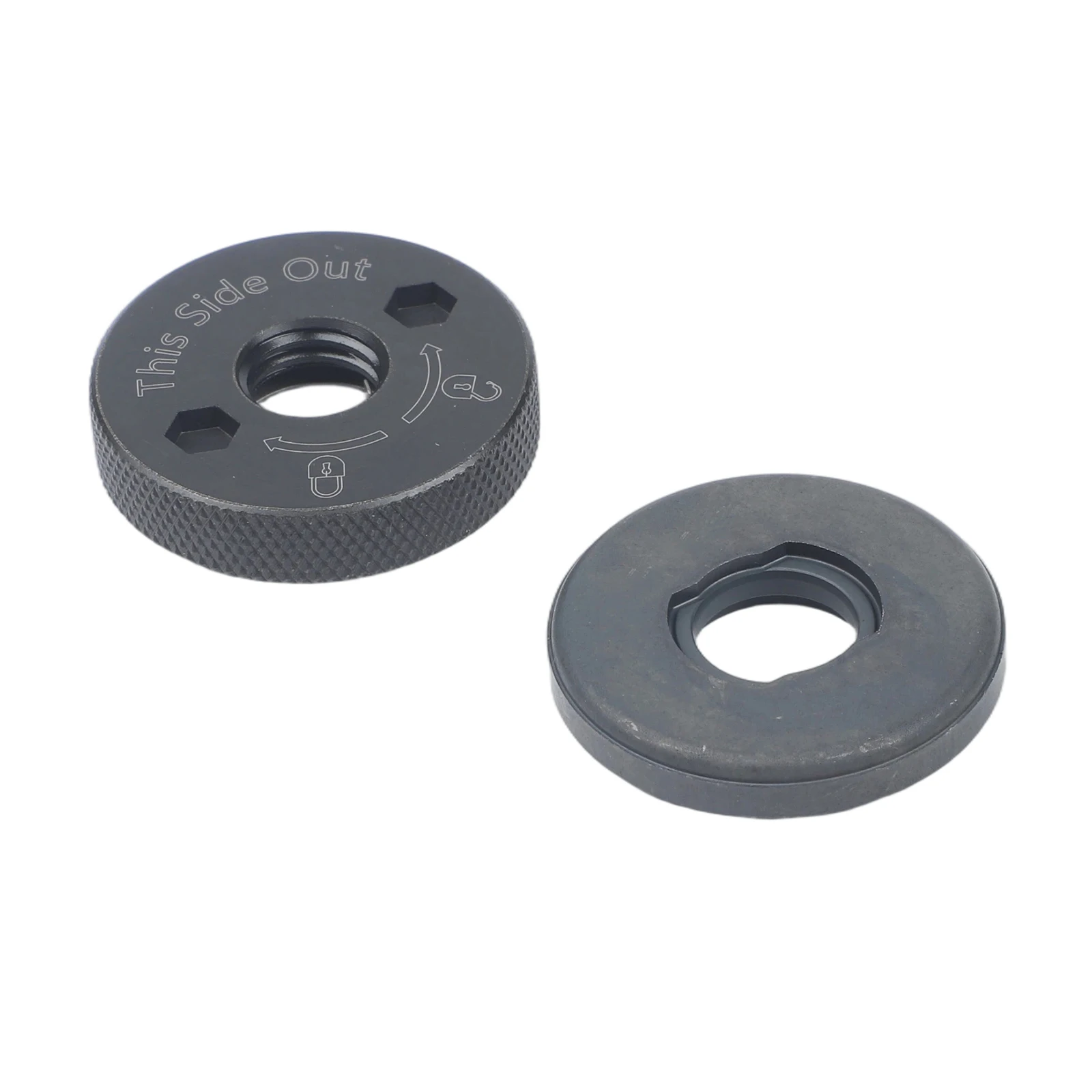 Replacement Set Grinder Flange For Angle Grinder Repair Inner Flange Replacement Part Metal Flanges Black as Picture