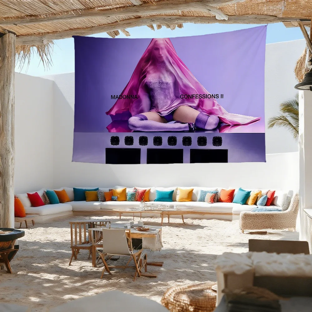 M-madonna singer C-confessions II flag For Outdoor Camping Bar Picnic Party Home Decoration Ornaments Banner