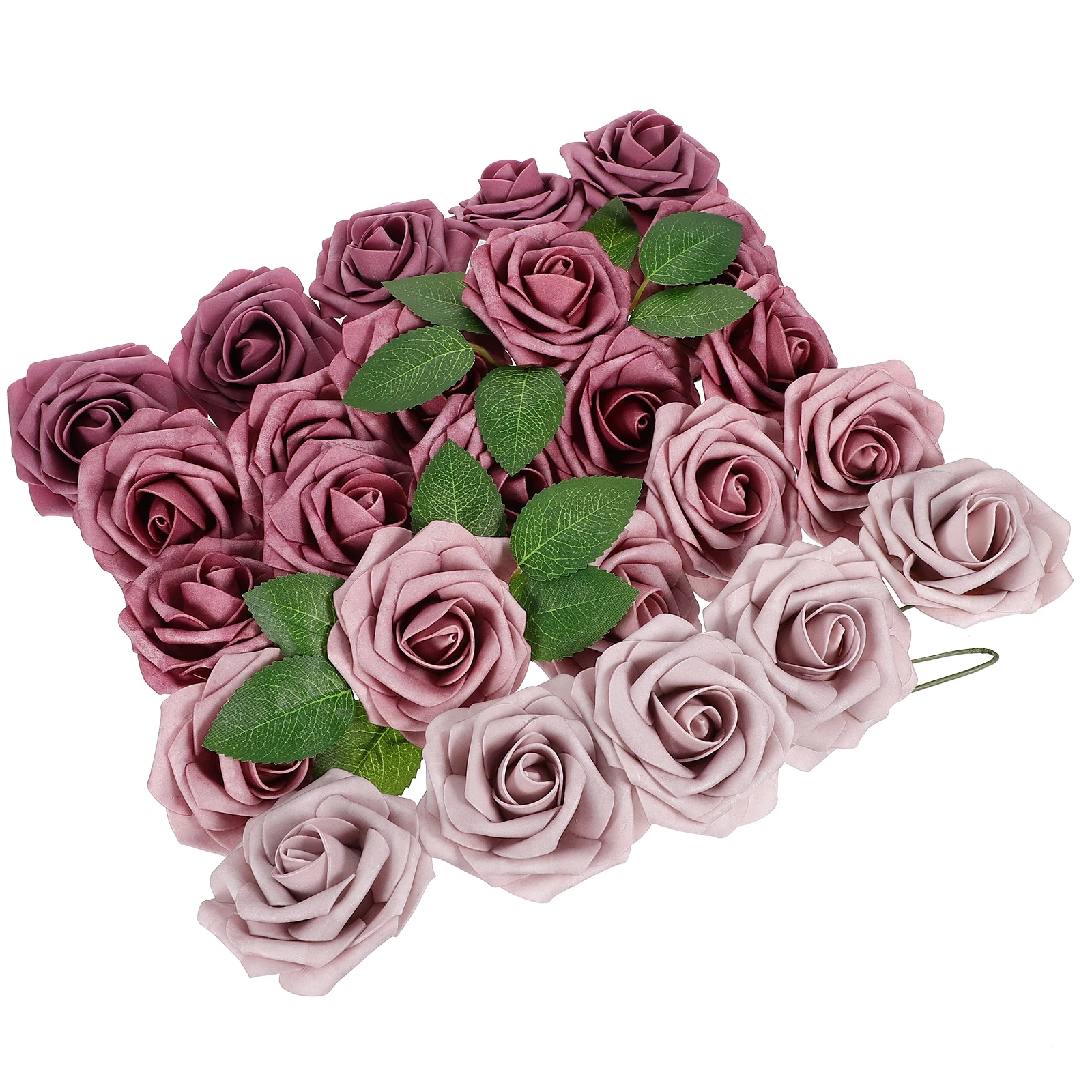 

Artificial Rose Flower Ornament in Exquisite Gift Box Vivid Realistic Foam Plastic Wedding Valentine Day Home Decor DIY