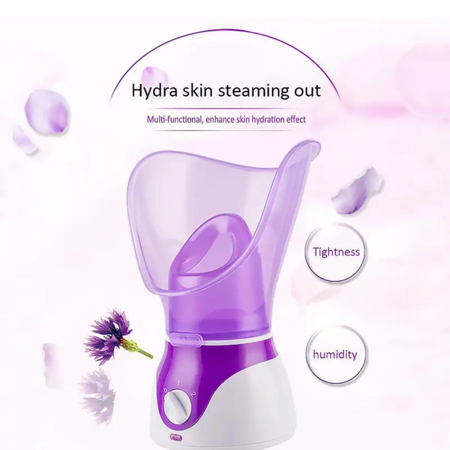 

Ultimate Powerful Hydrating Facial Steamer for Home Use with Premium Skin Moisturizer, Convenient US Plug, Includes Face Cover a