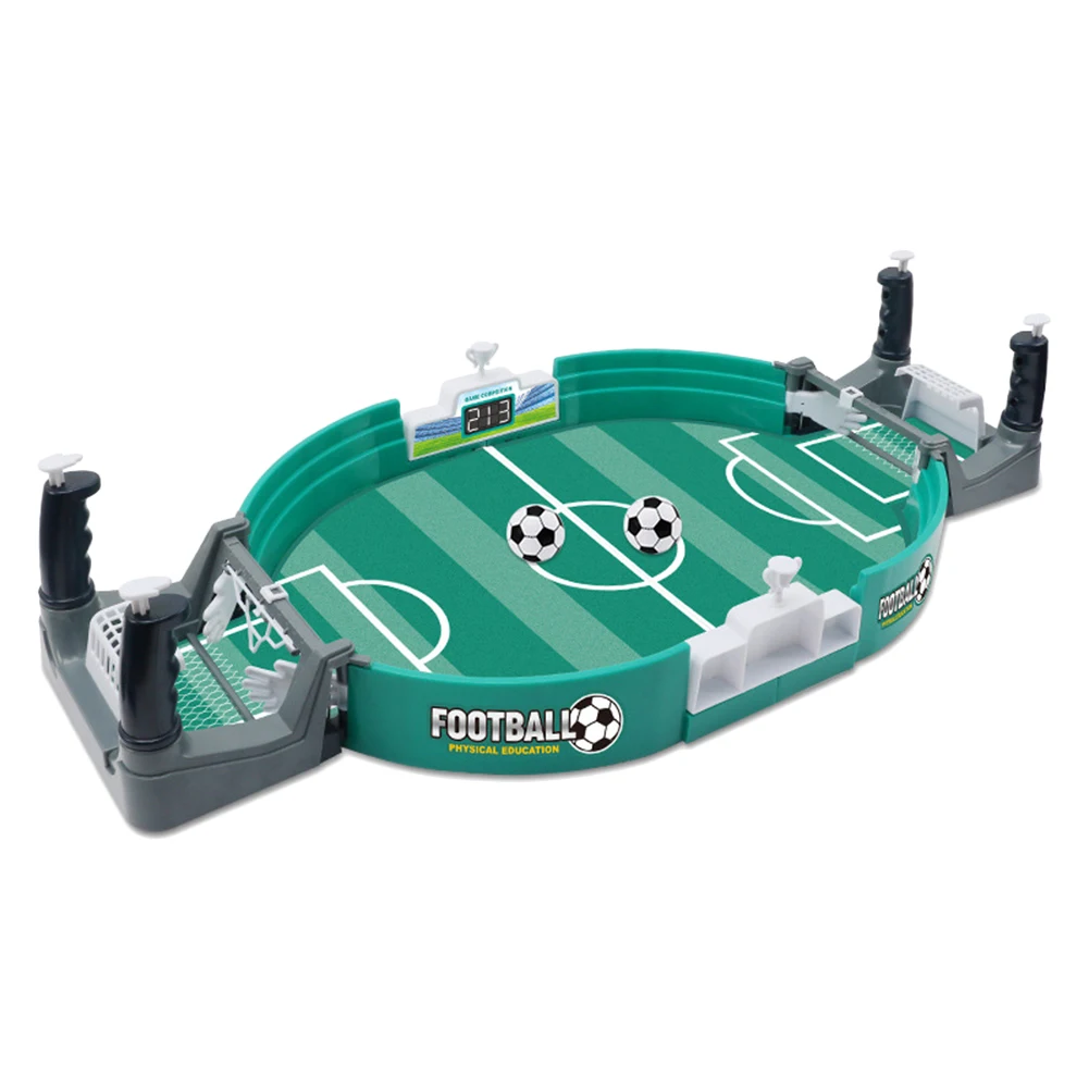 Mini Table Soccer Game Portable Tabletop Competitive Soccer Games Safe Sturdy Real Football Field Games for Children Party Gifts