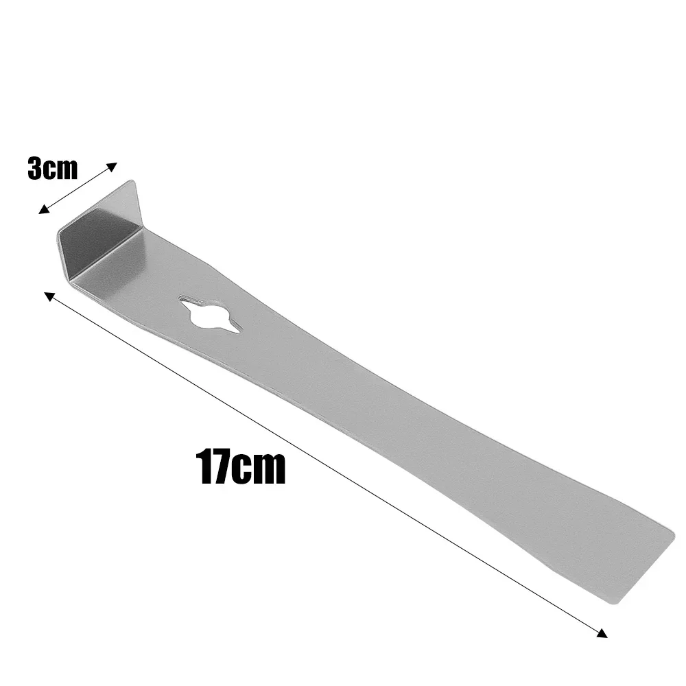 3 in 1 Multifunction Pry Bar Stainless Steel Woodworking Scraper Wooden Board Dismantling Spatula Nail Lift Flat Head Cutter