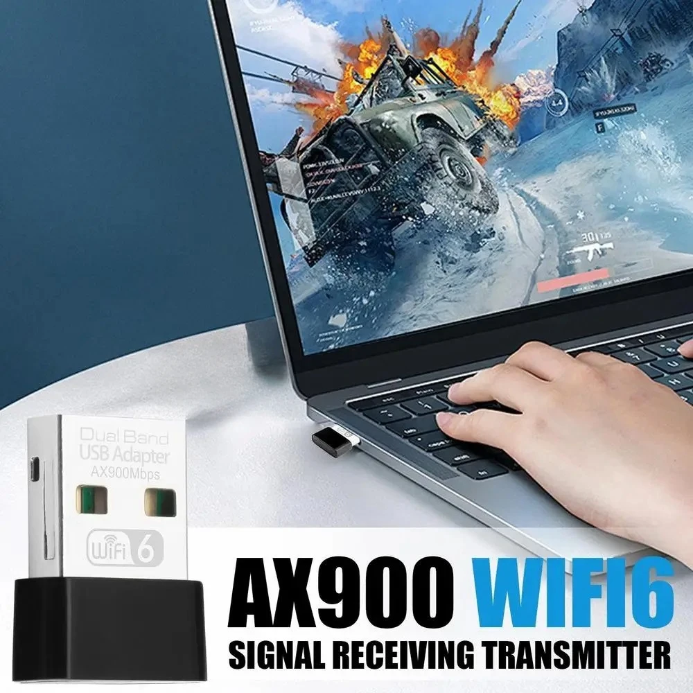 AX900 WiFi 6 USB WiFi Adapter 802.11AX Wireless WiFi Dongle Dual Band 2.4G/5GHz Network Card Driver Free For Win10/11