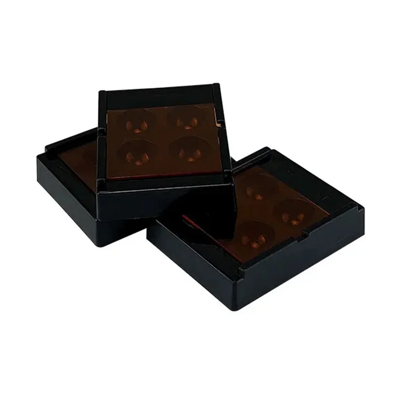 

8PC 4 Hole Shading Light Box Veneer Storage Box Case Teeth Patch Denture Retainer Molar Box Container