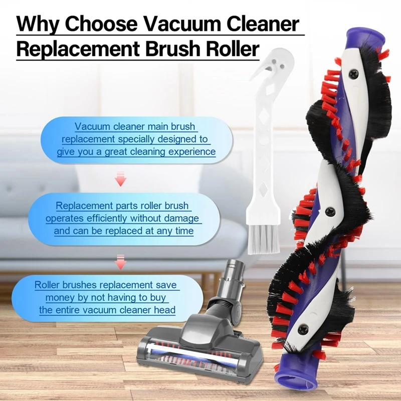 Zamiennik głównego szczotka rolkowa odkurzacza Dyson DC35 DC44 DC45 DC43 wymiana szczotka rolkowa szczotką do czyszczenia