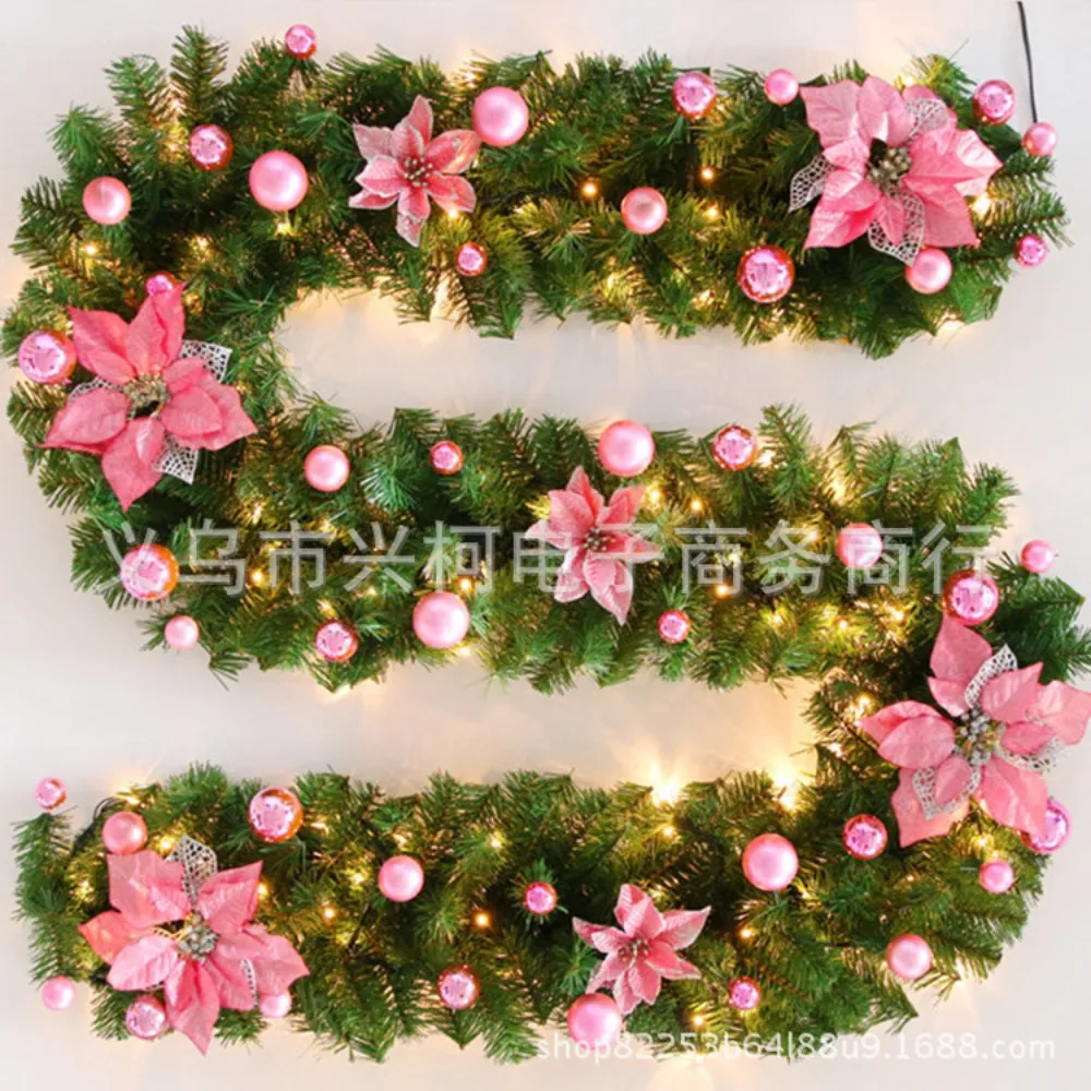 Christmas decoration rattan 2.7 meters encrypted luxury hanging ornaments Christmas rattan garland package Christmas decorations