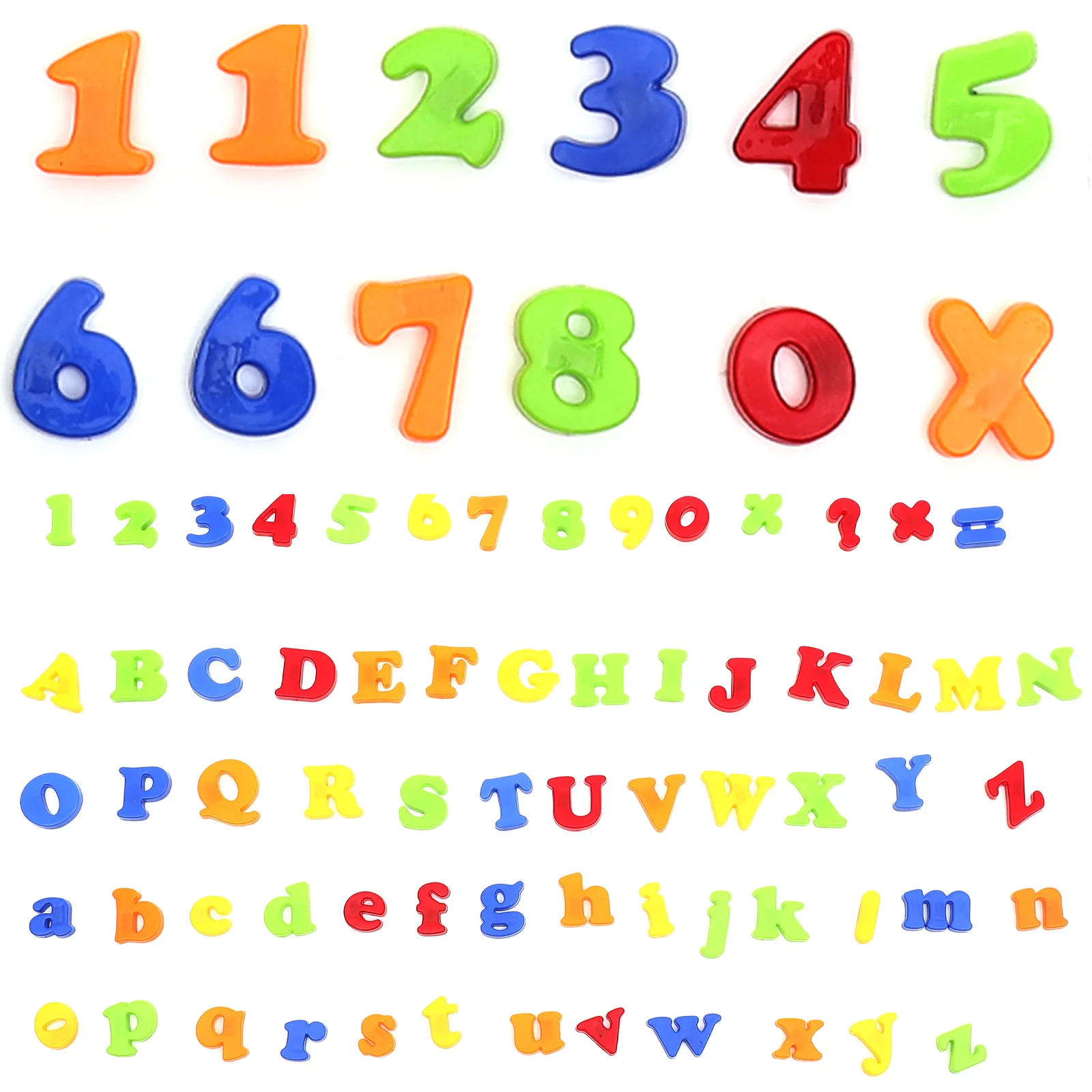 78Pcs Magnetic Alphabet and Numbers Colorful Educational Letters for Fridge Spelling Phonics Math Learning Alphabet Fridge