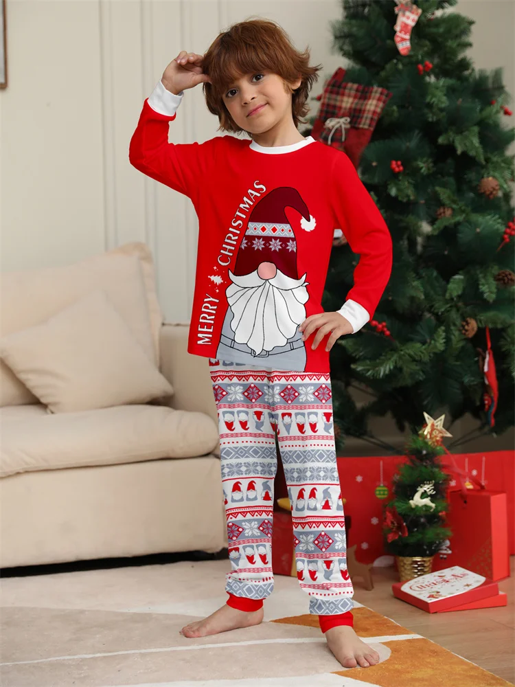 Conjuntos navideños a juego para la familia, conjunto de pijamas de 2 piezas para mamá, papá y niño, ropa de dormir holgada informal para bebé, pijamas de aspecto familiar de Navidad