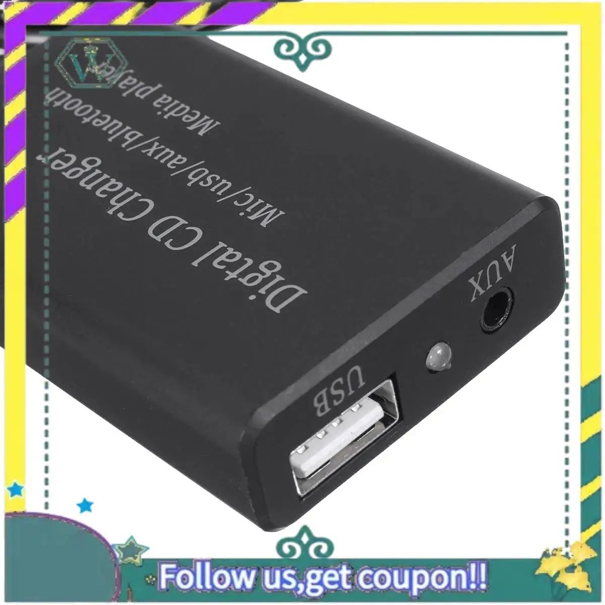 A82U-For Honda Accord Civic CRV 2006-2011 Car Bluetooth Module Hands-Free Stereo AUX Adapter Audio CD Converter Interface