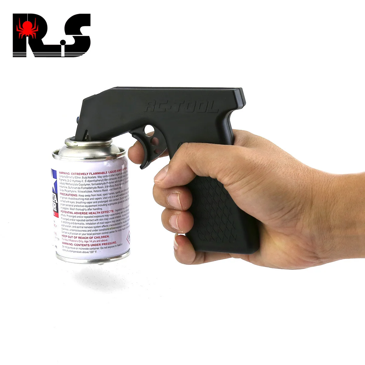 Tamiya Verfspuitfles Adapter Aerosol Spuithandvat Volledige grip Trigger RC Auto Robot Schildergereedschap Onderhoudsaccessoires