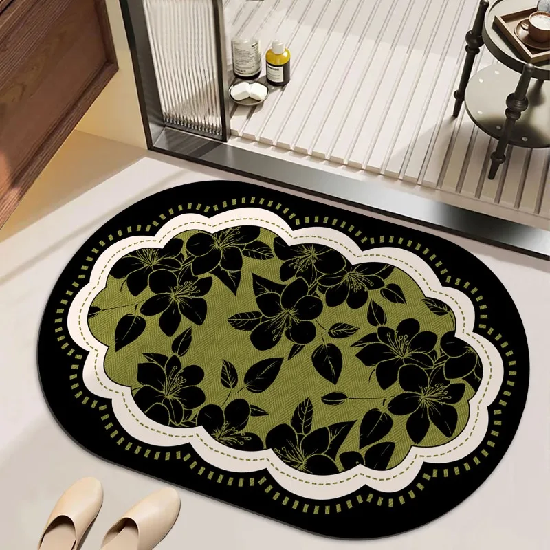 Bathroom absorbent diatom mud toilet  doormat toilet toilet floor mat toilet carpet