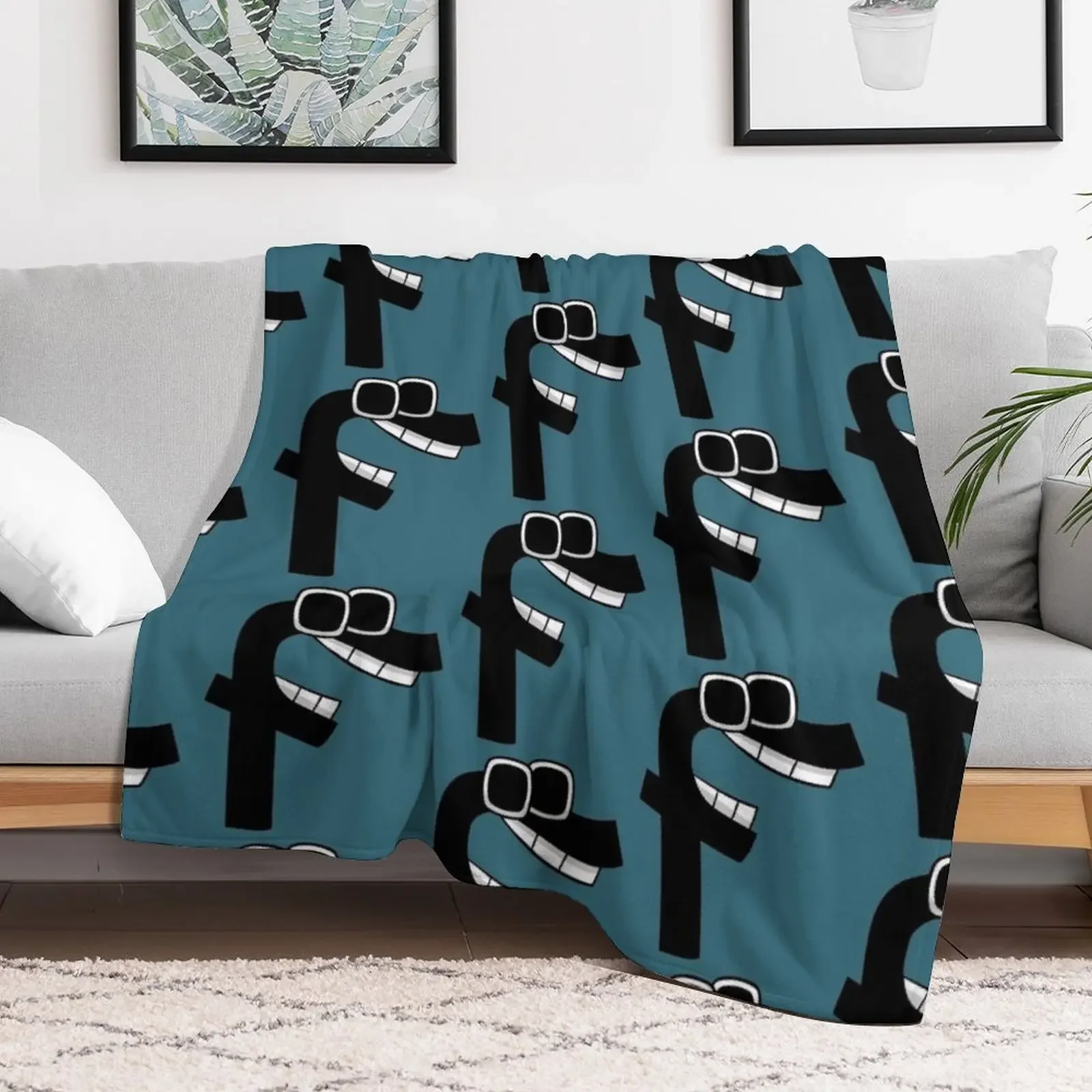 Alphabet Lore F Cool Merch Throw Blanket Quilt Sofa Quilt Flannel Blankets