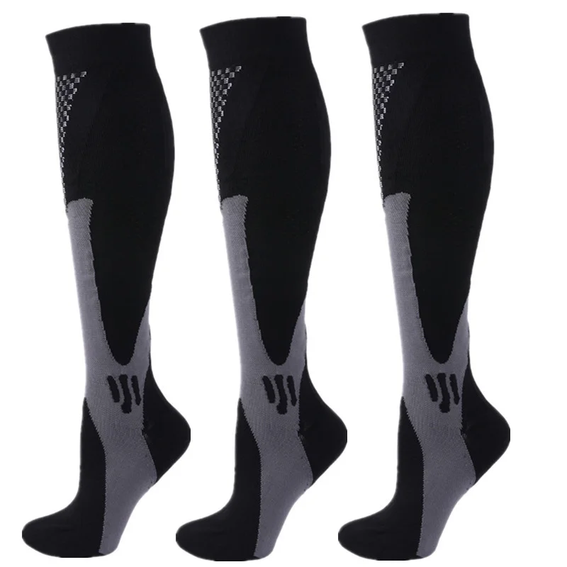S-XXL 3 Paar Packung/Socken Kompressionssocken 30 mmhg Passend für medizinische Ödeme Diabetes Krampfadern Laufen Sportsocken Größe XXL – Detail 10