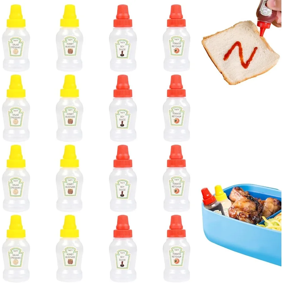 16 Pcs Mini Ketchup…