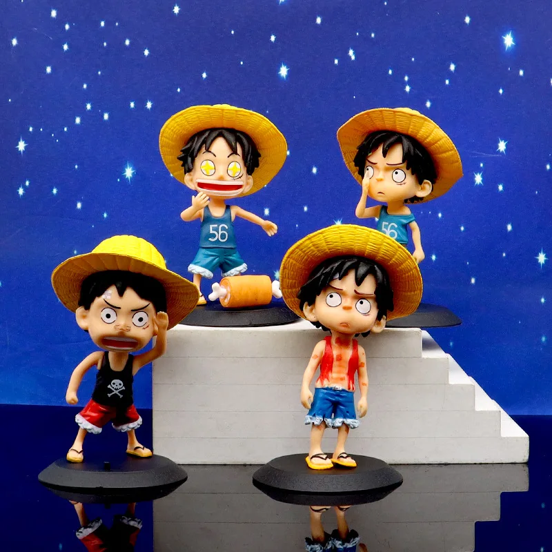 13 cm Anime One Piece Parodie Ruffy Action Figur Modell Spielzeug Geschenk Sammlung Desktop Auto Ornament