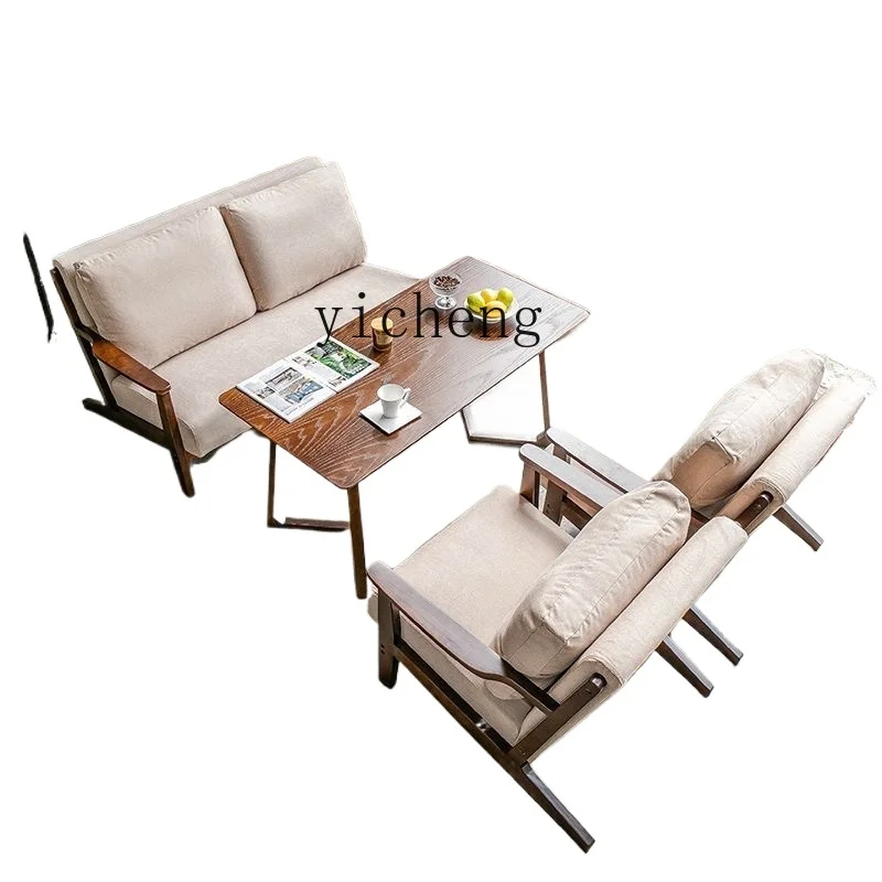 XL Deck Sofa Coffee Theme Dining Table in Dining Room Music Quiet Bar Bar Table and Chair Combination