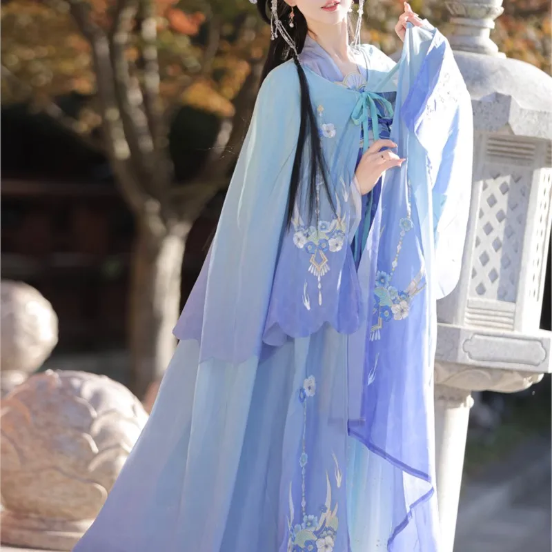 

Накидка с вышивкой Hanfu, волшебное длинное платье