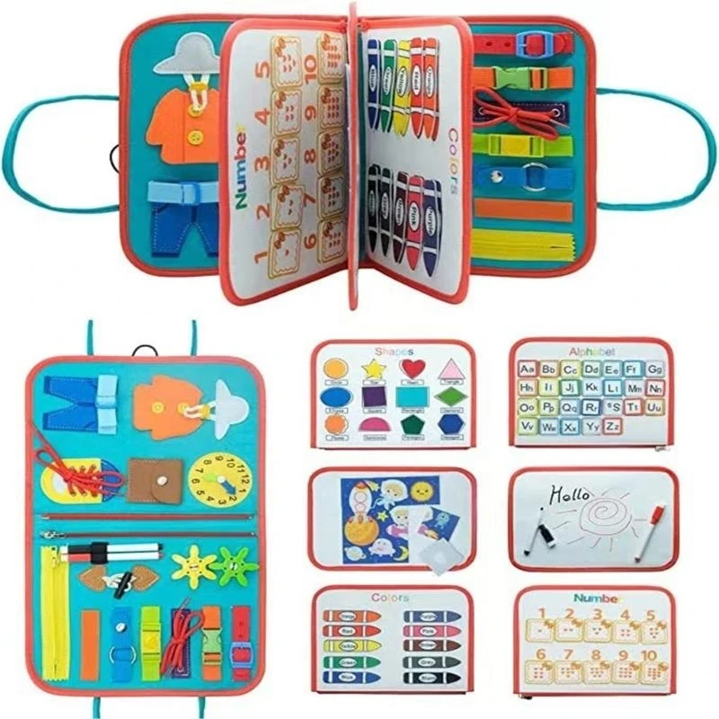 Kids Learning Activity Board Toy Fine Motor Skill HandEye Coordination Board Toy