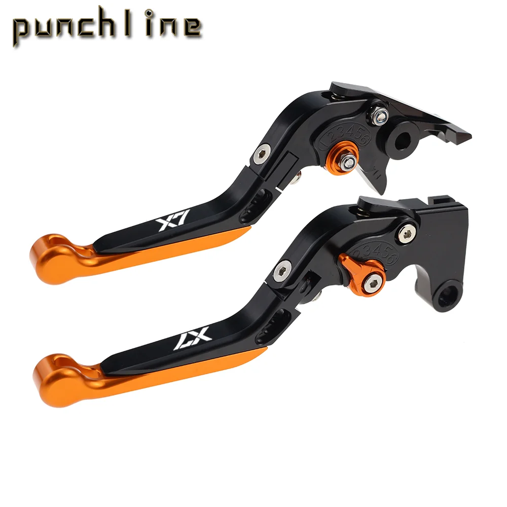 For Piggio X7 2021-2023 Motorcycle CNC Accessories Folding Extendable For Brake Clutch Levers Adjustable Handle Set