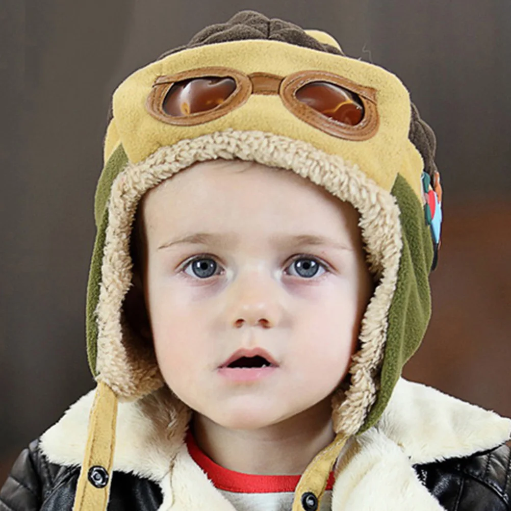 

2 шт. детские шапки-пилот, хлопковые теплые очаровательные утолщенные зимние детские шапки, портативные износостойкие детские аксессуары