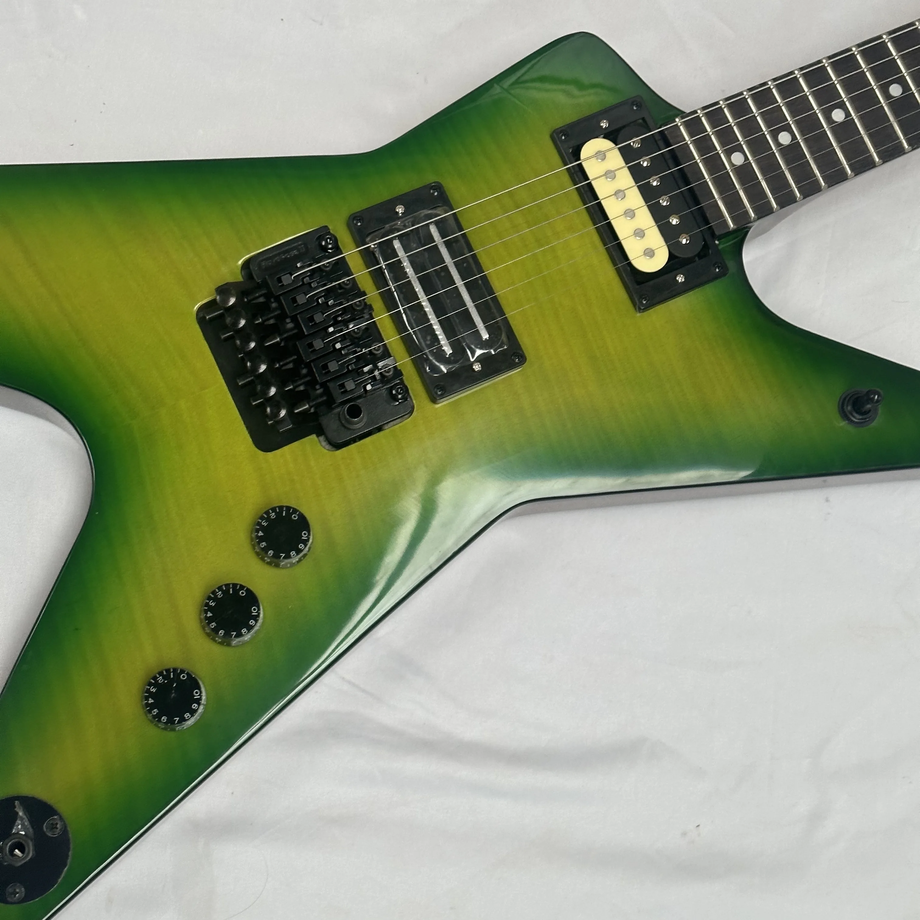 Green Dimebag Wash bur.n Electric Guitar Burst Color Solid Body Free Shipping Guitars inStock guitarra black hardware guitar
