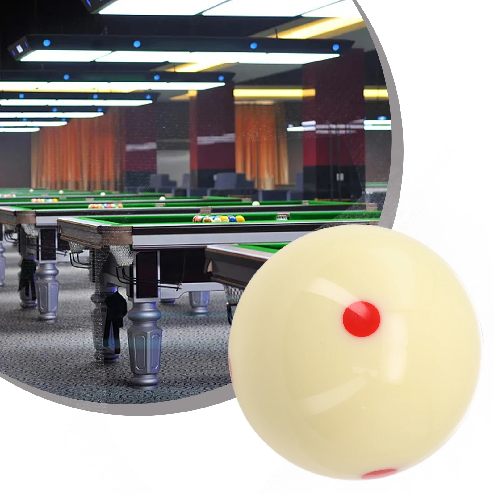 

Billiards Table Ball Blue Cue Ball Improve Skills Pool-Billiard Red Roundness Sporting Goods Training 6 Dot Standard 2-1/4"