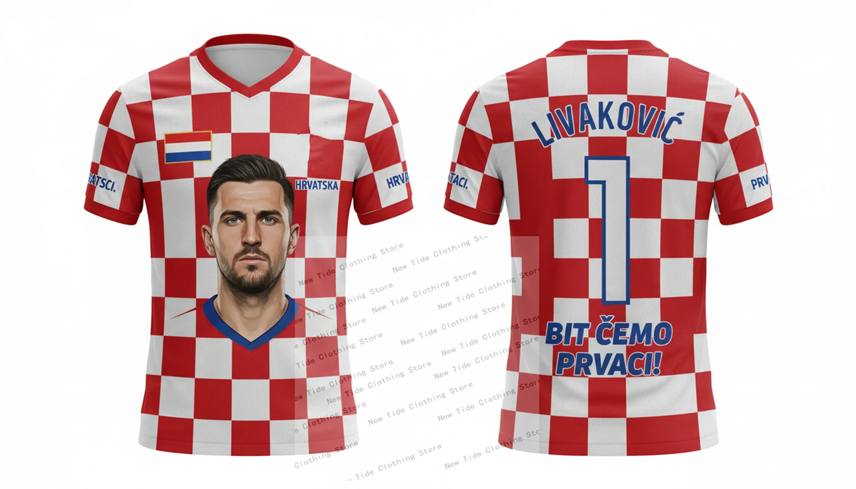 كرواتيا 2026 كرة القدم لكرة القدم جيرسي وتي شيرت للرجال المشجعين سوف نكون أبطال - ملابس نمط المعجبين تظهر دعمك 2 #6