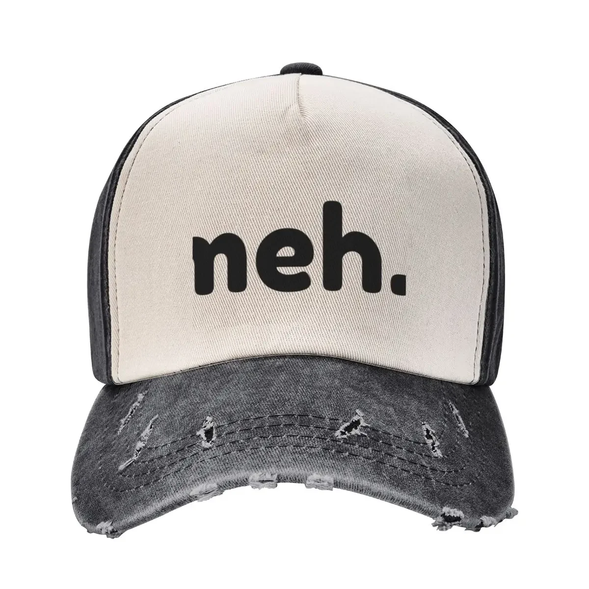 Meh. Funny Sarcastic NSFW Rude Inappropriate Saying Baseball Cap |-F-| Sunhat Women's Beach Men's