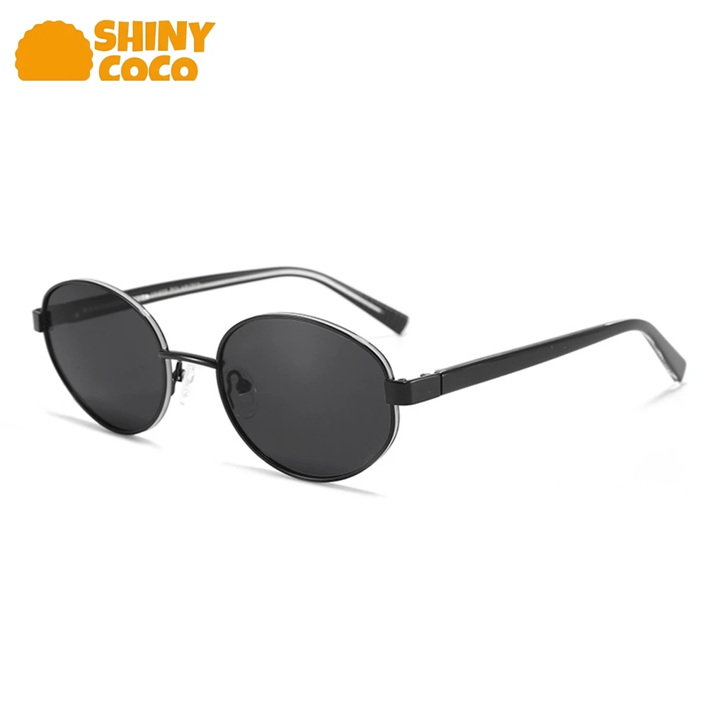 

ShinyCoCo Luxury Brand YHS Eye Protection Technology Female Sunglasses With Oval Frame Pin Inserted Polarized Sunglasses