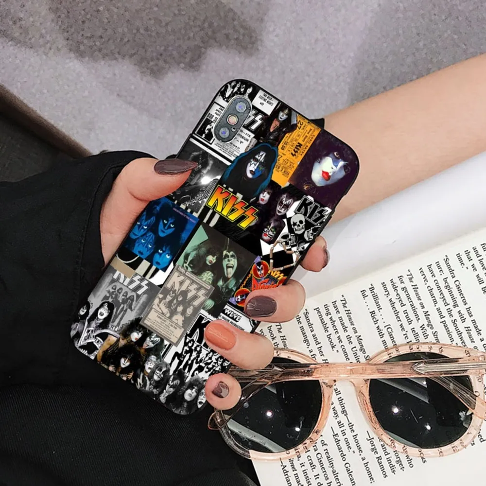 America Kiss Rock Band Phone Case For iPhone 15 14 11 12 13 Mini Pro XS Max Cover 6 7 8 Plus X XR SE 2020 Funda Shell