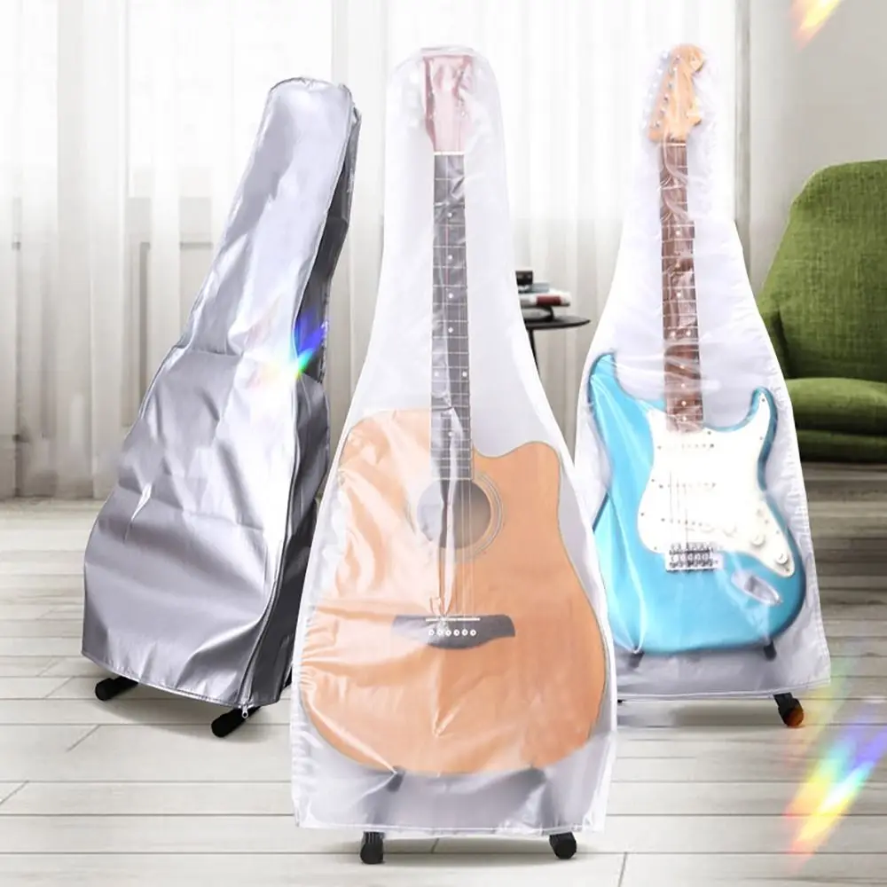 Dustproof Frosted Guitar Cover Transparent Waterproof Sunscreen Guitar Bag Guitar Instrument Accessories Acoustic Guitar Cover