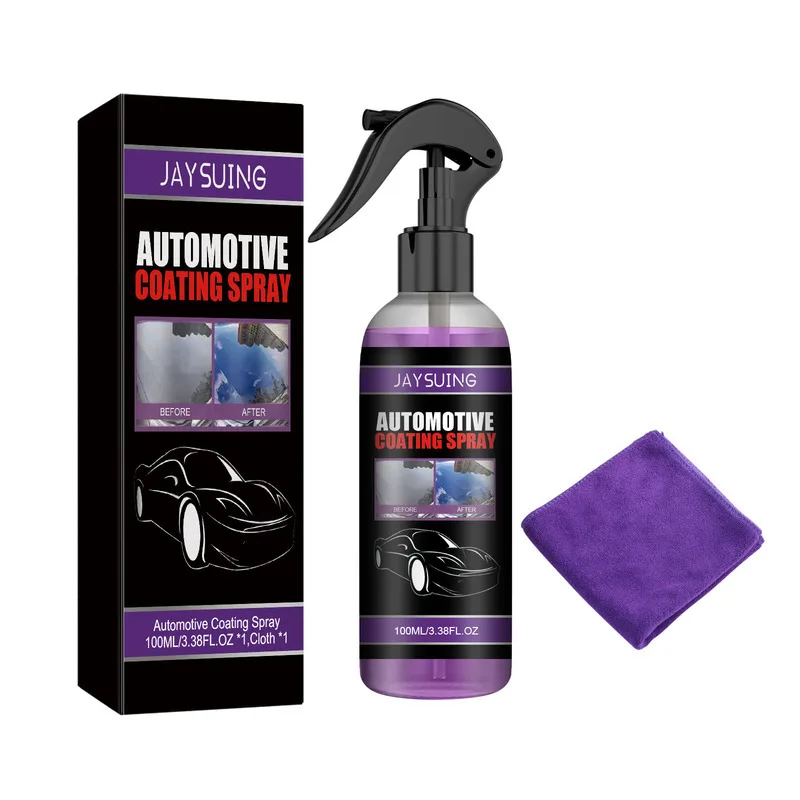 

Car Coating Spray Car Paint Stain Removal Polishing Maintenance Interior Seat Dashboard Renewal Cleaner With Cloth