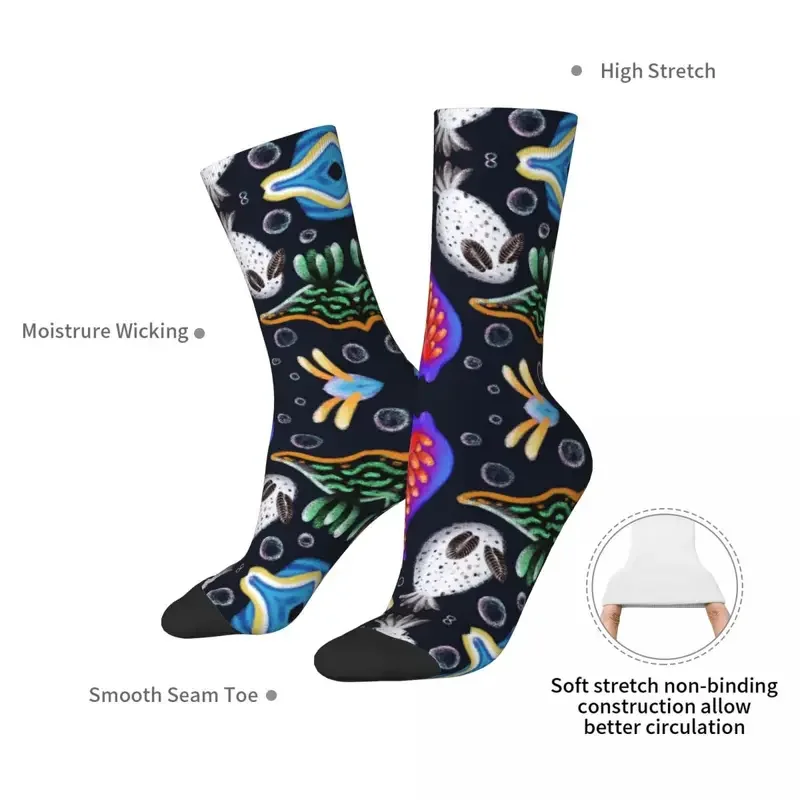 Y2K Nudibranchs Harajuku Sweat Absorbing Stockings All Season Long Socks Accessories For Man'S Woman'S Birthday Present