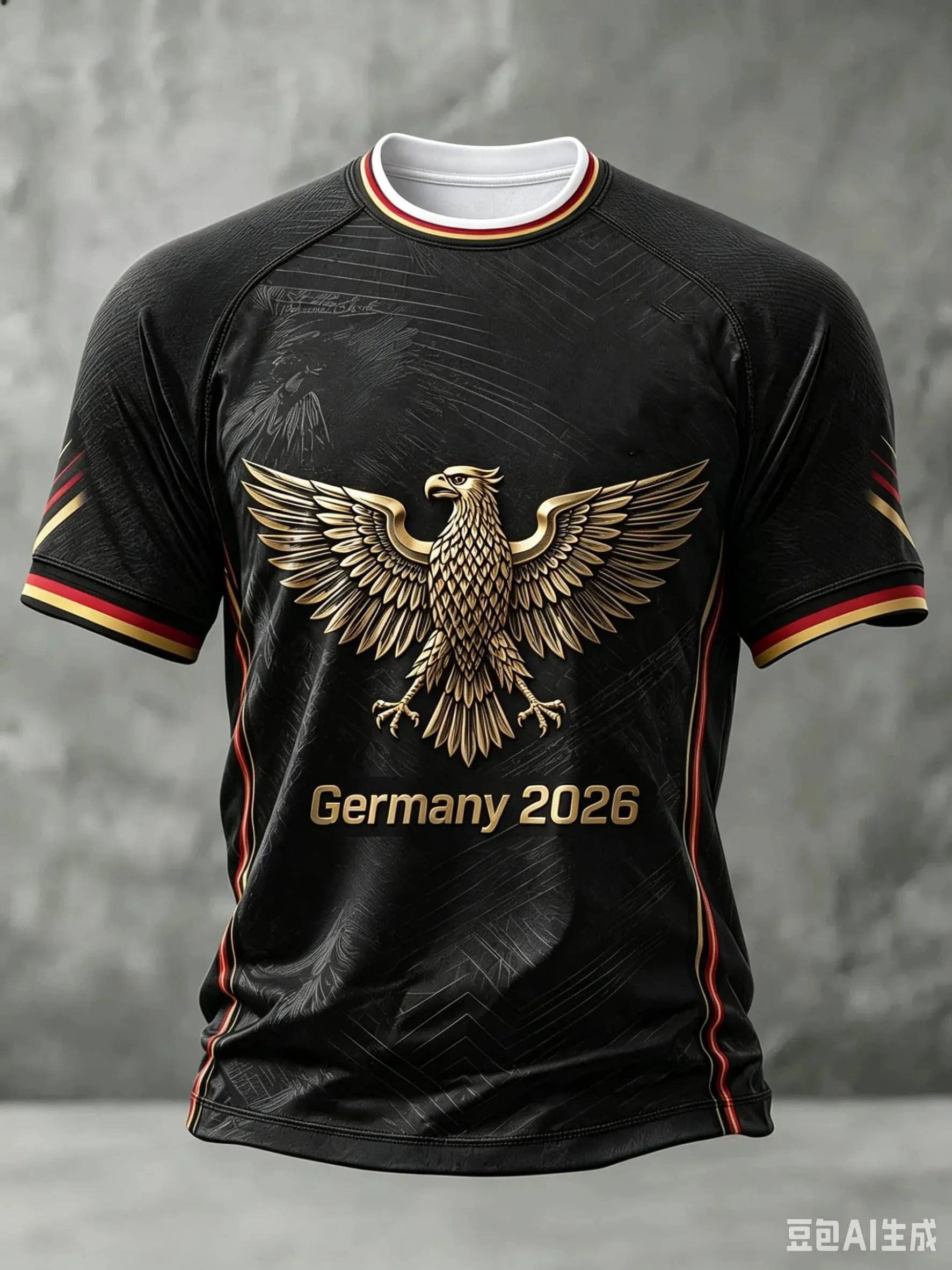 2026 Edition - New Black Football Jersey for Men - Breathable and Quick-Drying Football Shirt in German Style