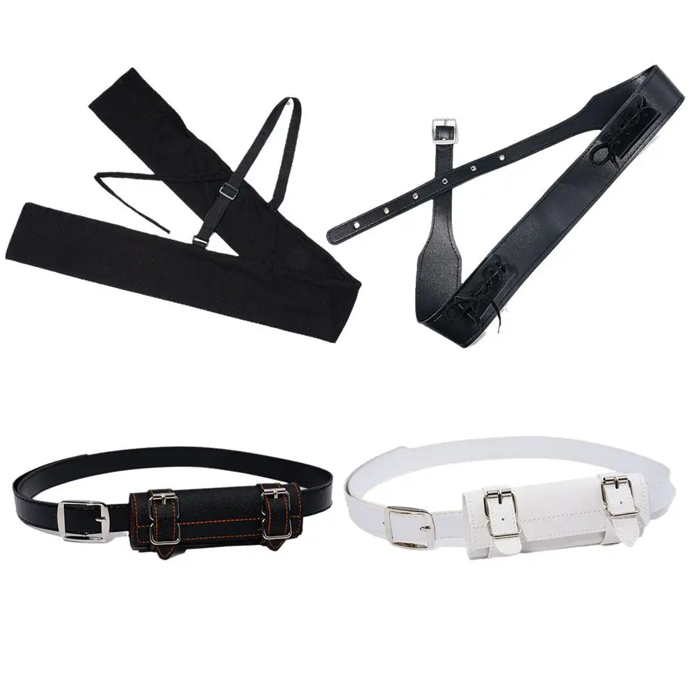 PU Leather Belt For Katana Belt Demon Slayer Belt Rapier Strap Belt Holster Sword Belt Waist Sheath Scabbard Holder 110CM