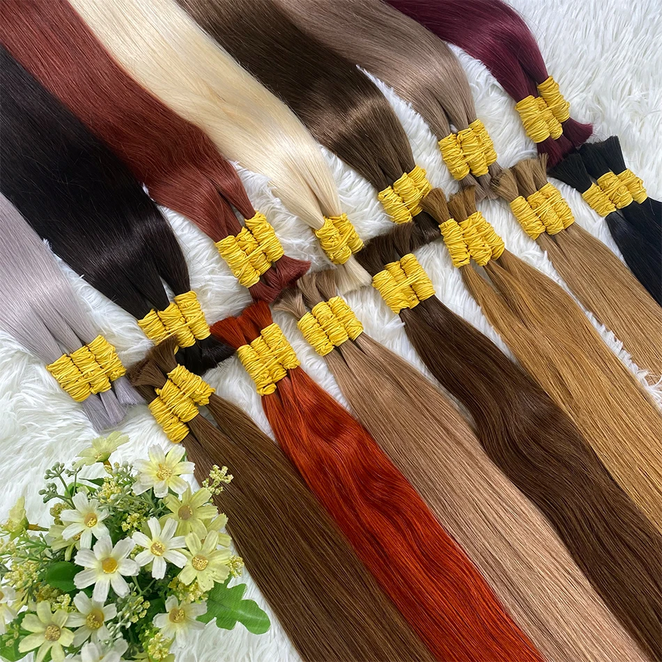 Straight Human Hair Bundels No Weft Natural Black 10A 12A Indian Hair for Women Brazilian Remy Hair for Salon 100g