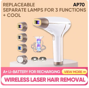 Kühlende Laser-Haarentfernung, 3-in-1-Verjüngung, Akne entfernen, permanenter Bikini-Trimmer, schmerzloses Haarentfernen für Frauen, IPL-Epilierer – Detail 3