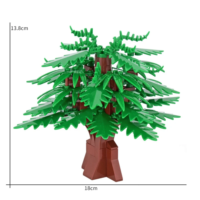MOC Stadt Straße Szene Anlage Modell Sets Wald Montieren Baustein Park Dschungel Montieren Ziegel Spielzeug