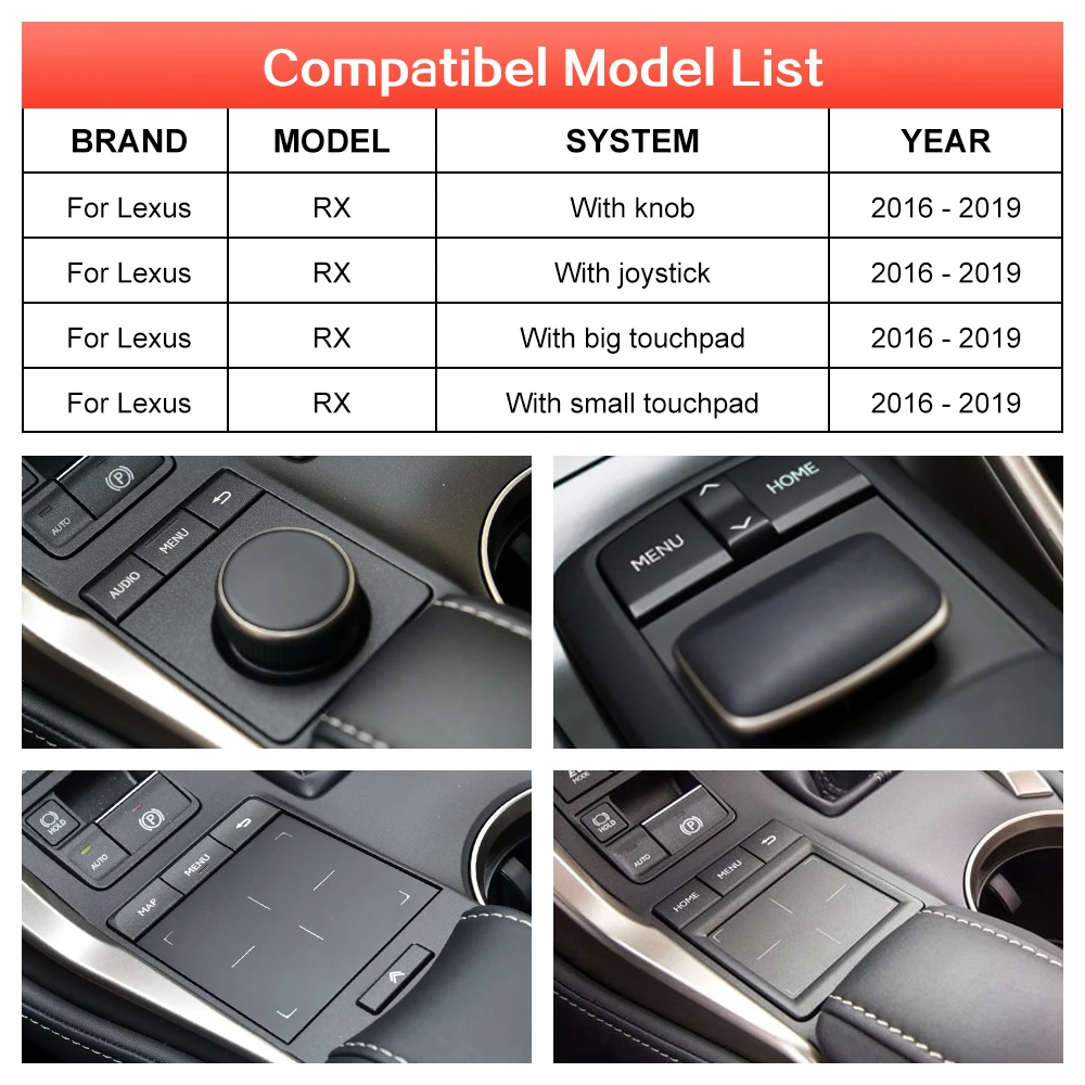 Wireless CarPlay for Lexus RX 2016-2019, with Android Auto Mirror Link AirPlay YouTube Navigation Car Play Functions