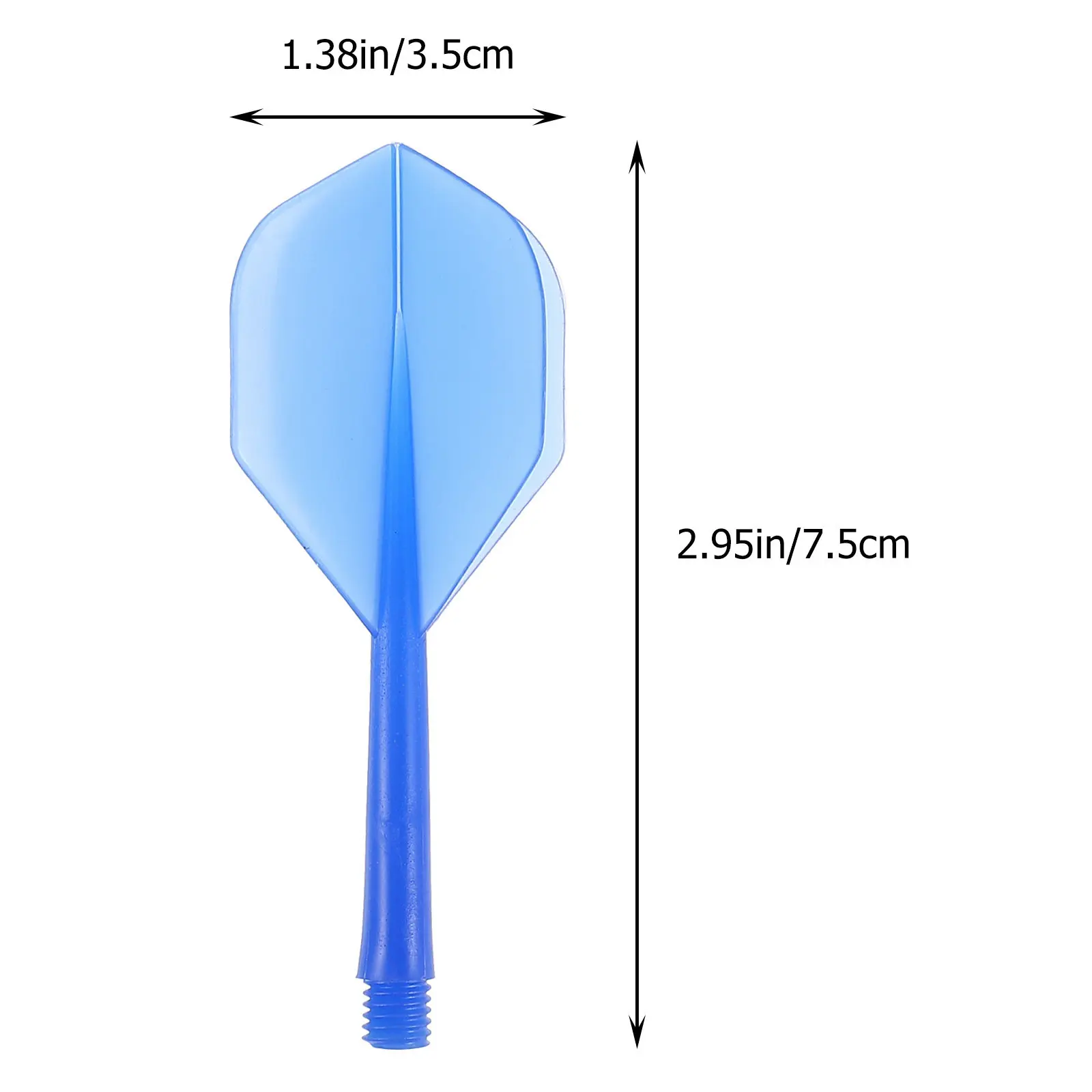 20Pcs Dart Flights Replacements Smooth Flying Plastic Tails Wear-Resistant Thread Design for Sports