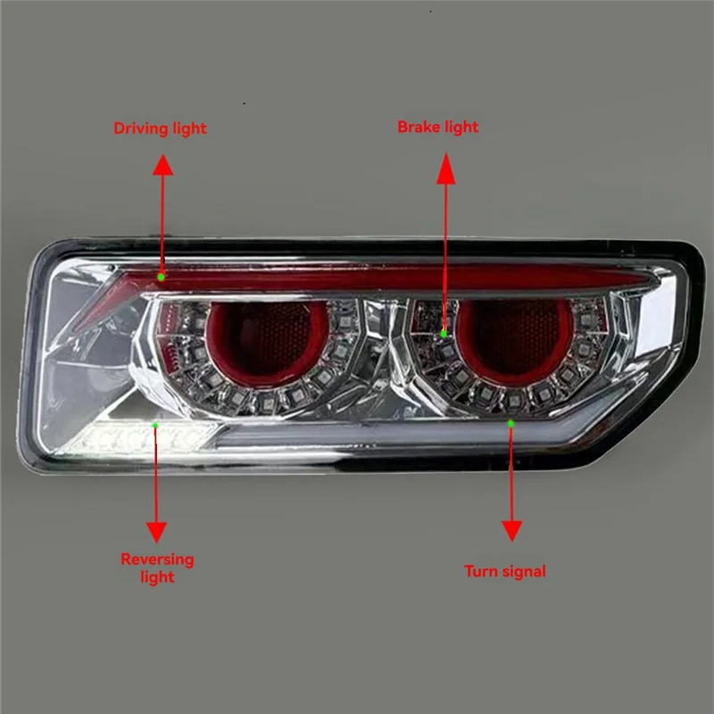 مانع صدمات خلفي للسيارة ضوء بدوره إشارة ضوء الفرامل مصباح ليد خلفي ل جيمي 2019-2024 ضوء النهار الجري #6