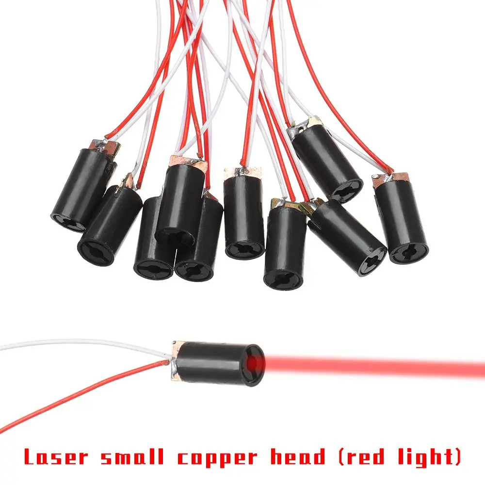 5/10pcs High quality Copper Head Red Sight 5 million Watt Adjustable Lasers 650nm 6mm 5V Laser diodes Dot Diode Module