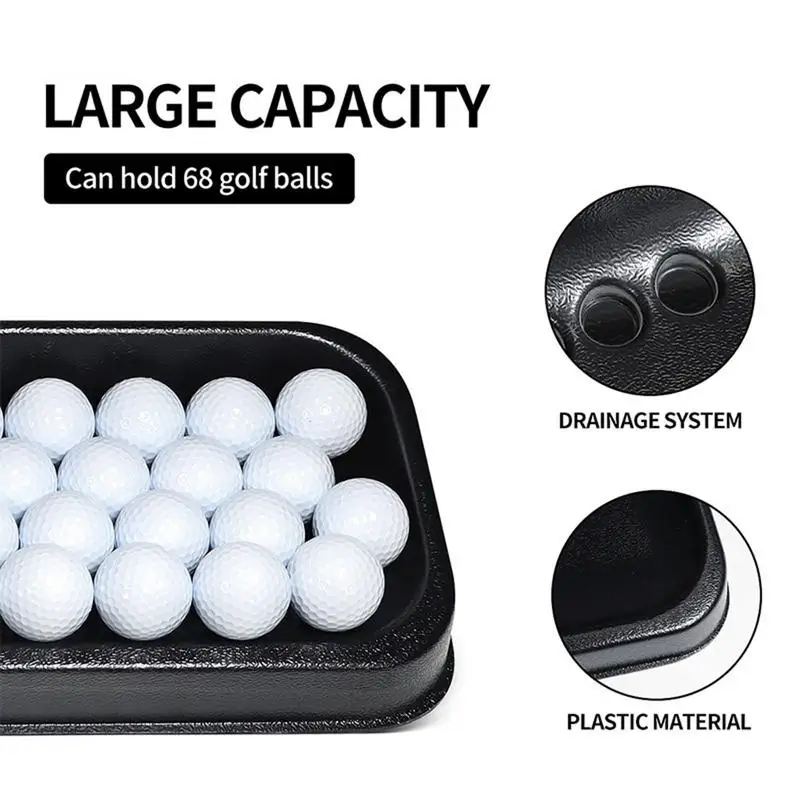 Golf Ball Storage Box Large Capacity Container For Golf Ball Storage And Serve Portable Golf Ball Tray With Golf Ball Holder And