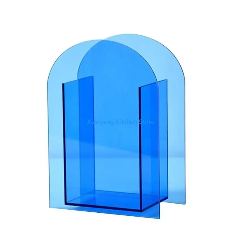 

69HC Transparent/Mirror Geometric Acrylic Vase Flower Arrangement Vase Ornaments Art