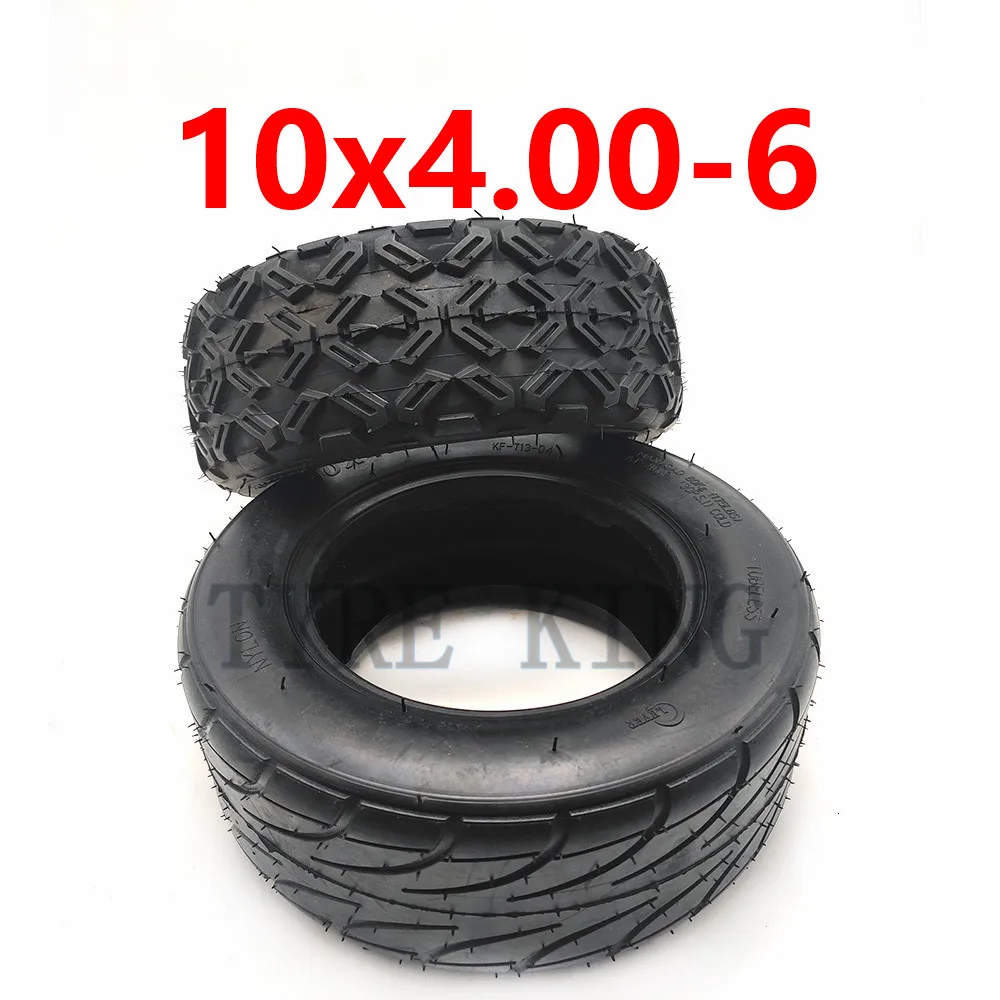 High Quality 10X4.00-6 Tubeless Tyre for Harley Electric Citycoco Scooter Go Karts ATV Quad Bike 10*4.00-6 Vacuum Off-Road Tire