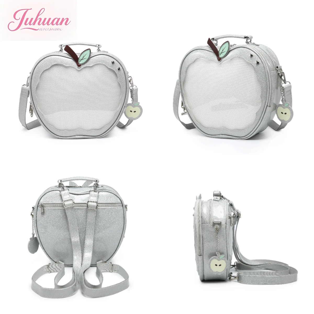 حقيبة مدرسية أصلية متخصصة Crossbady Mochilas Mujer حقائب يد نسائية شفافة حقيبة ظهر لطيفة حلوة أبل Ita Mochila للفتيات #3