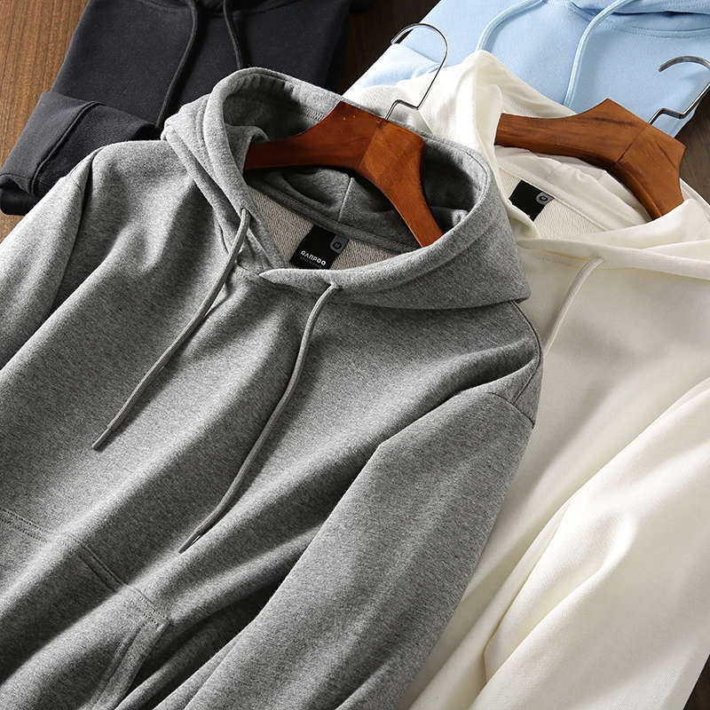 

Японское худи из хлопкового трикотажа с петлевой вязкой, повседневное, дышащее, удобное, для молодежи