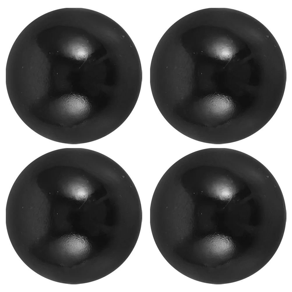 

4Pcs Black Plastic Pinball Balls Longlasting Performance Versatile Use for Home and Competitive Play Mini Pinball