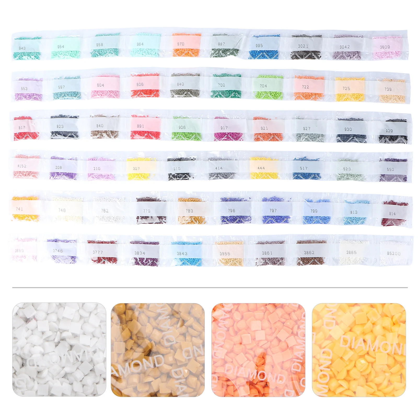 5D Rhinestones Painting Square Diamond Bag Handmade Materials Flat Resin Decoration