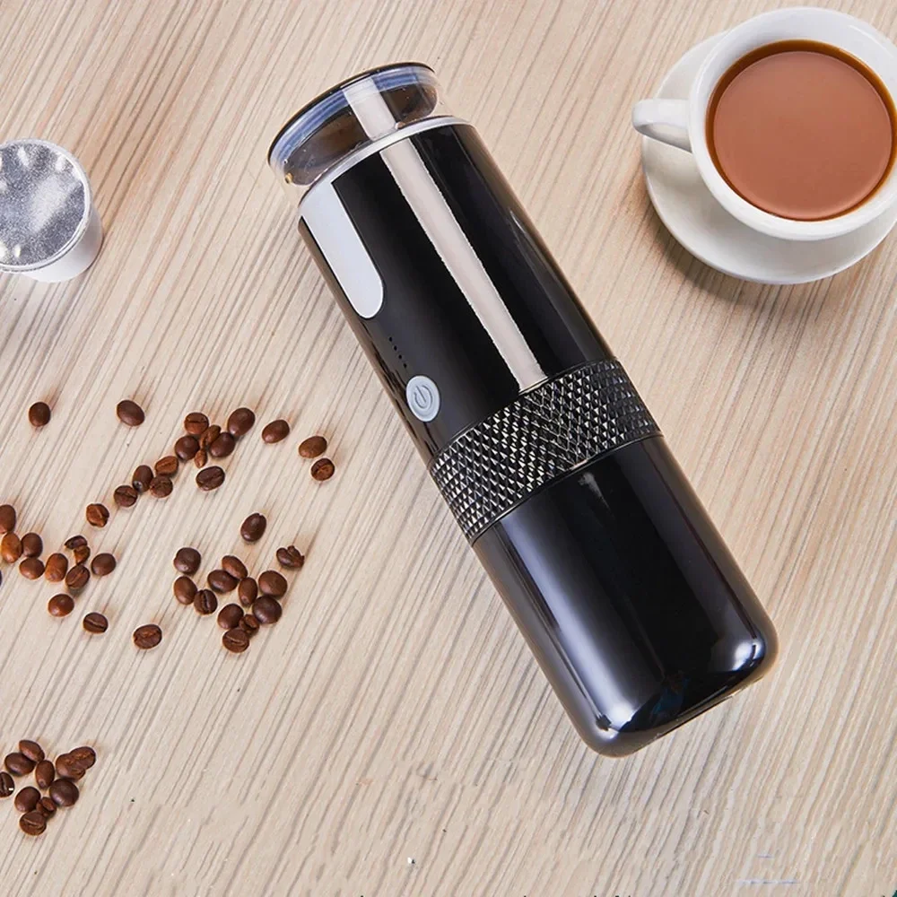 Mini Travel Manual Coffee Machine Portable Wireless Espresso Machine Compatible Capsules Perfect for Camping Travel Office